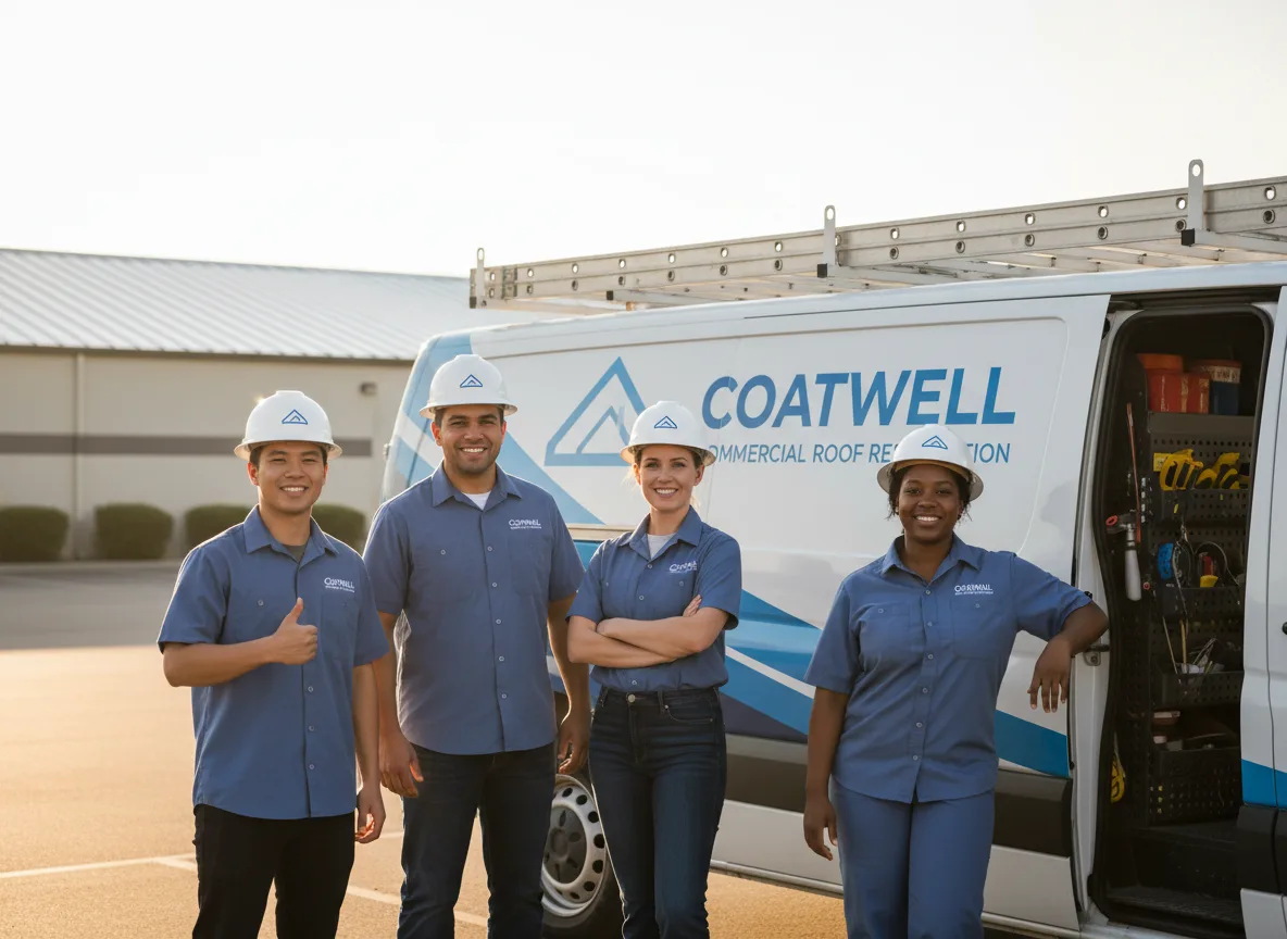 Commercial roof coating company in Erhard, MN